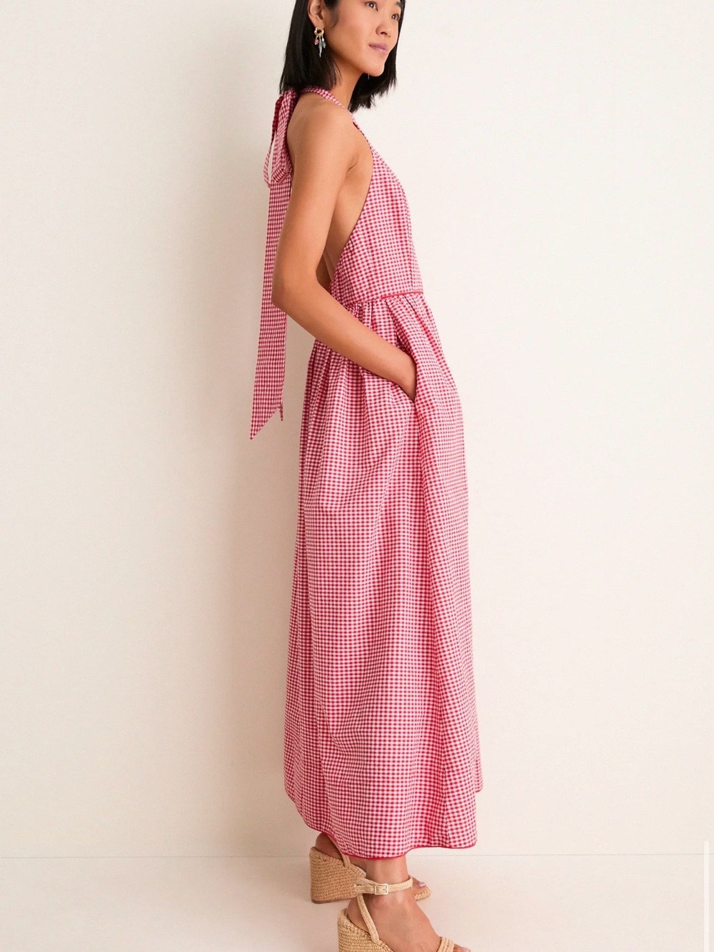Tuckernuck Red Gingham Marcie Dress - Picture 5 of 6